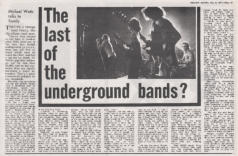 Melody Maker 8 may 71 Thanks Burton LeBeasley