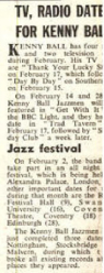 Disc 20 Jan 1962 a bit missing from edge Best I can get it!